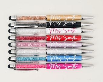 CRYSTAL PENS, Personalised Pens, Teachers Gift, Teachers Crystal Pens, Pens Stunning