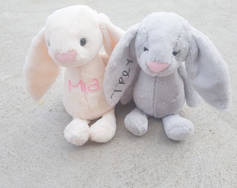 Super Cute Personalised Bunny, Small Bunny, Bunny Plush, Custom Bunny, Adorable Gift, Baby Boy, Baby Girl