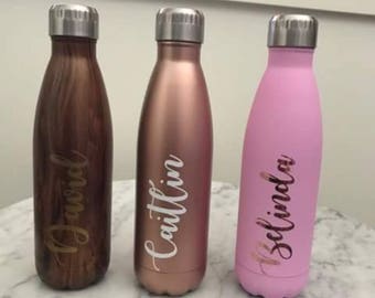 DIY Drink Bottle Vinyl Labels