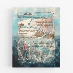 Young Women&#39;s theme printable - New LDS Young Women&#39;s Theme - LDS art