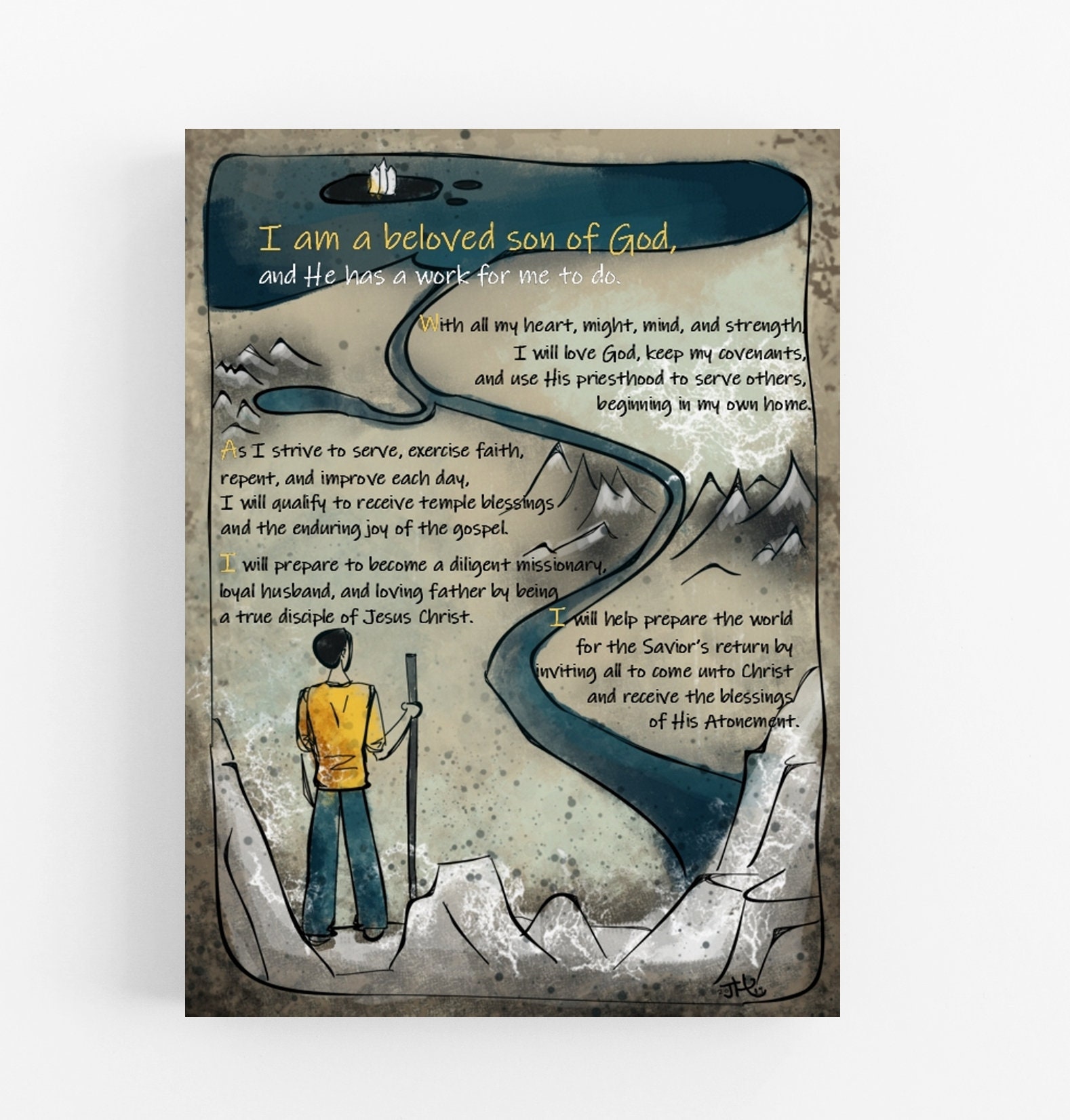 Young Men's theme printable Aaronic Priesthood theme Etsy