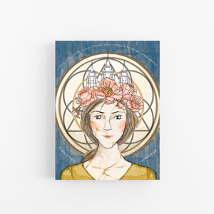 Temple Crown -- YW theme print --LDS YW theme