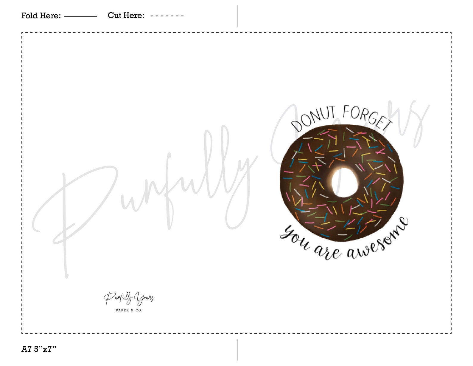 Instant Download Love Card: Donut Forget You Are Awesome - Etsy Australia