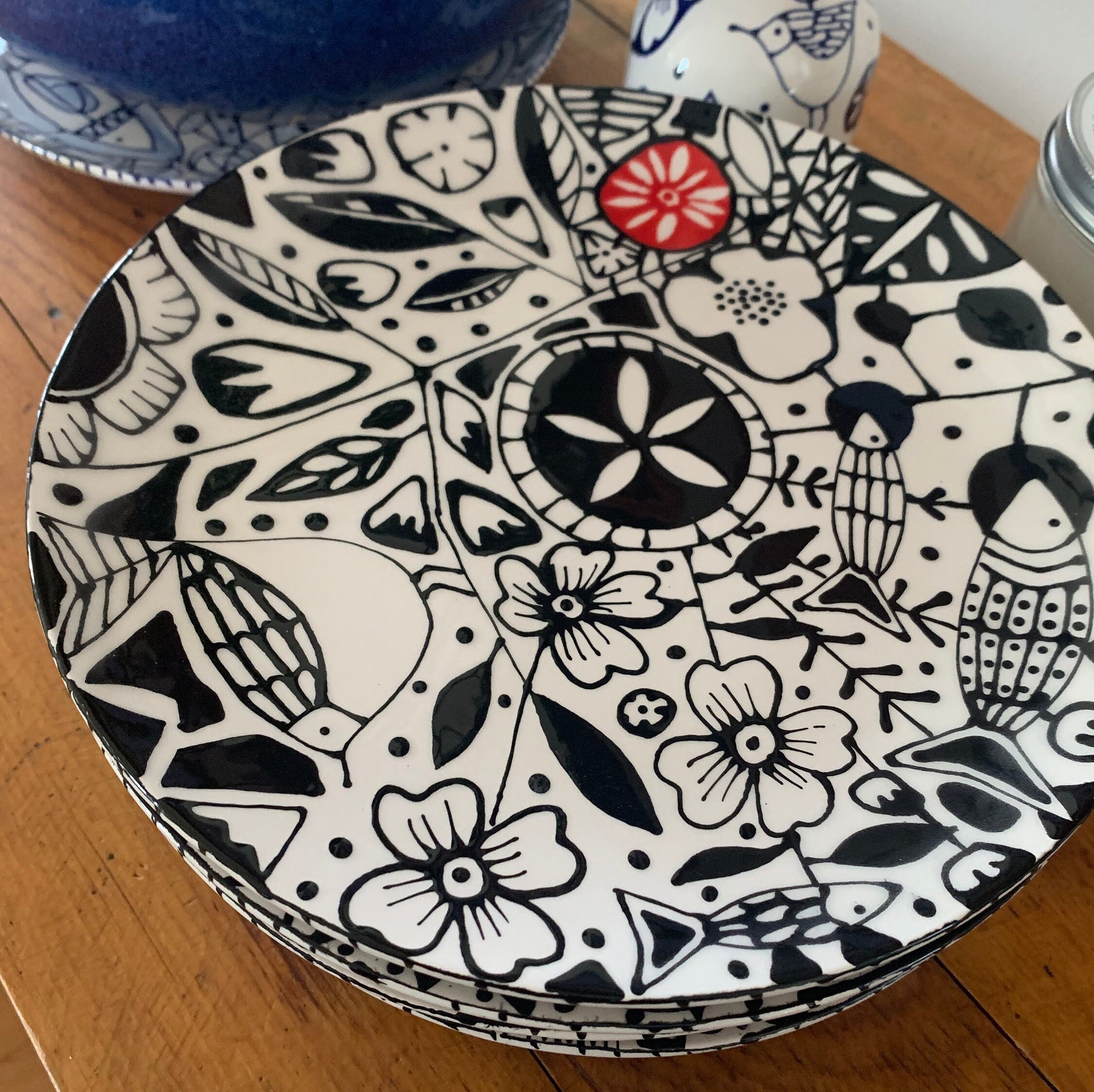 Plates. Hand Painted. Made to Order. Available in 8
