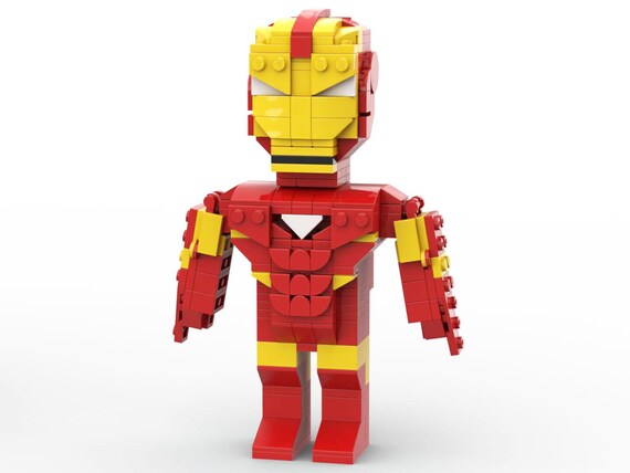 Iron Man Custom LEGO Figure Instructions Etsy