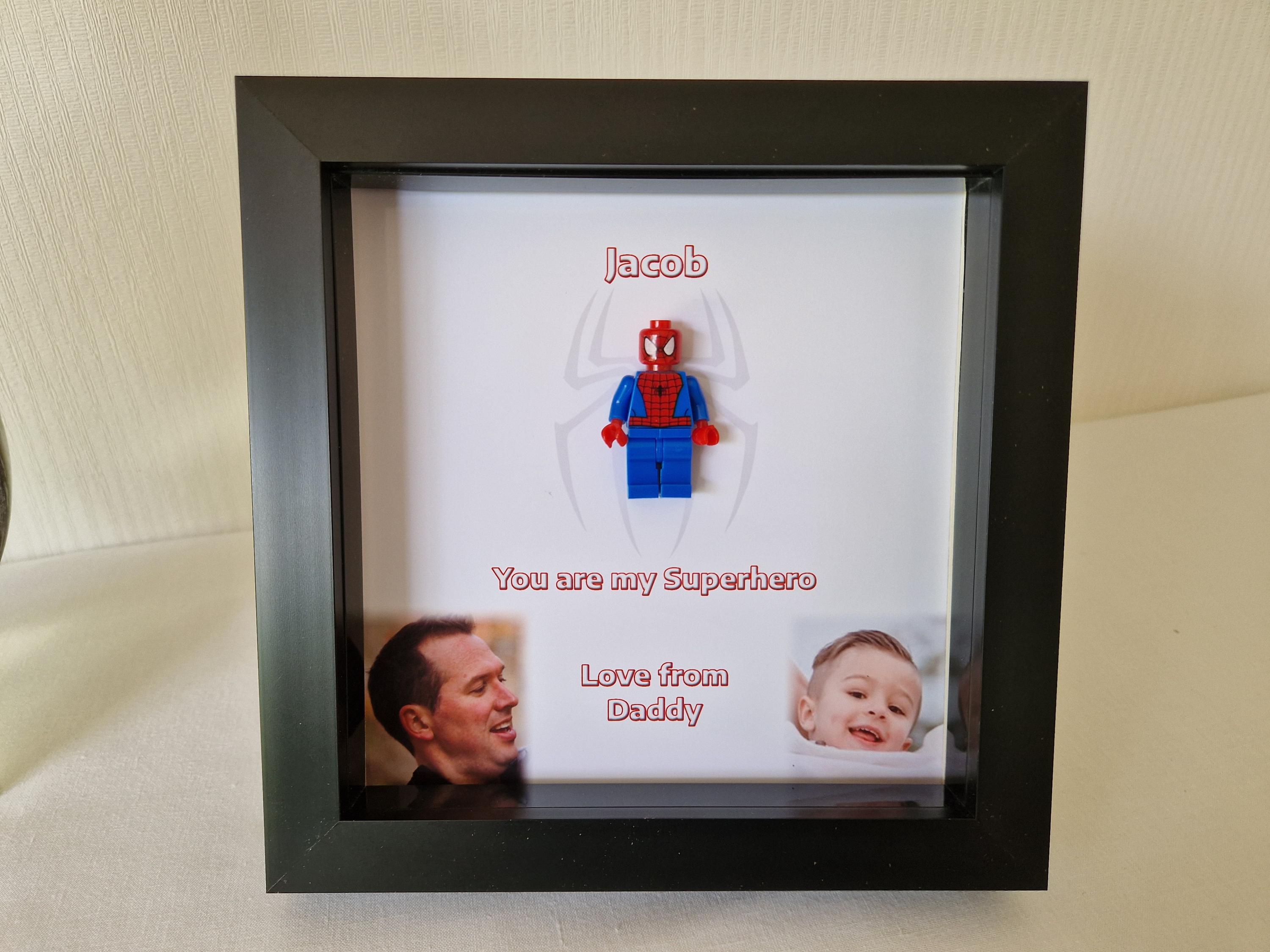 Personalised Superhero Minifigure Frame – Custom Photo Gift - Etsy