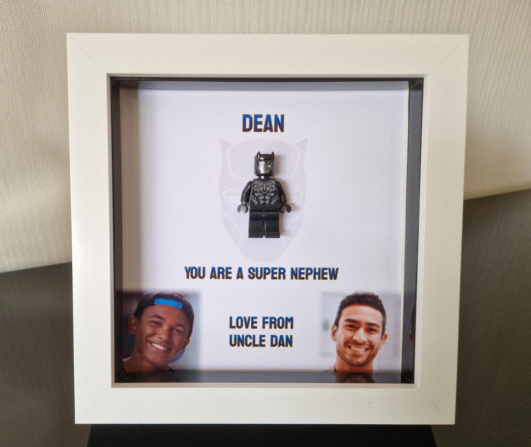 Marvel Frame My Superhero Minifigure Frame - Personalised Photo Frame, Marvel Photo ...