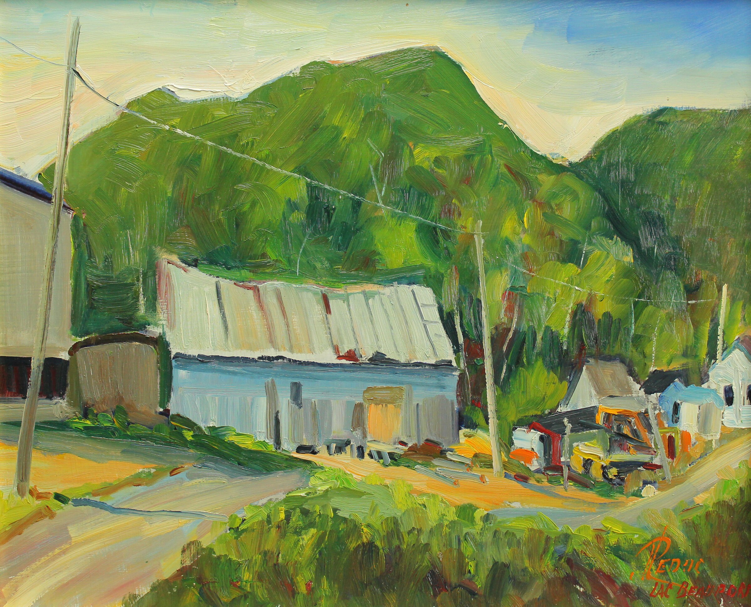 P. Leduc Original Painting Oil Painting Vintage Painting Etsy