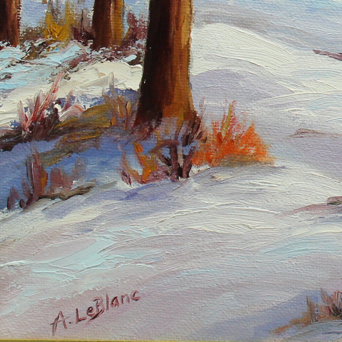 A. Leblanc Canadian Landscape Oil painting Canadian Artist Etsy España