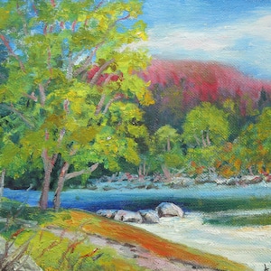 A. Y. Breau - Original Painting, Oil Painting, Vintage painting, Canadian Painter, Quebec Painter
