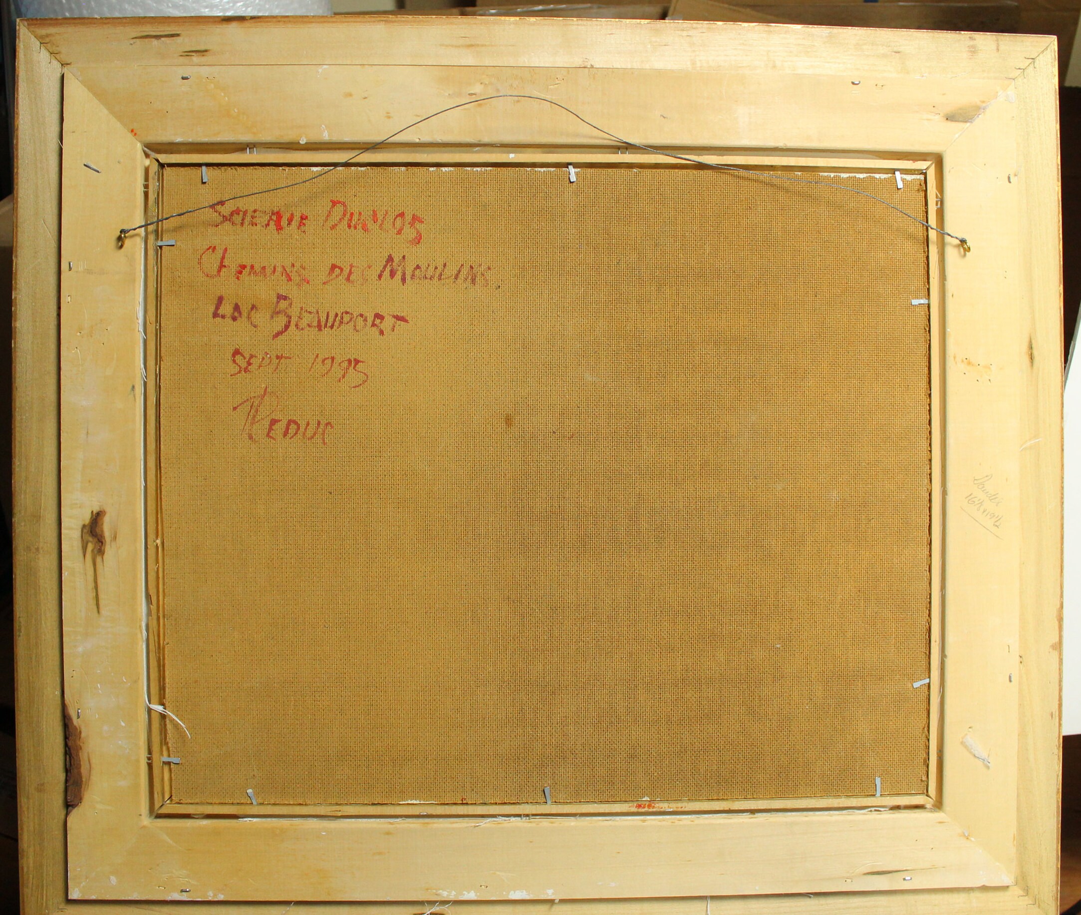 P. Leduc Original Painting Oil Painting Vintage Painting Etsy