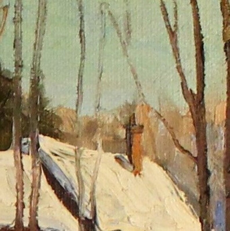 Robert Boucher Original Painting Canadian Artist House Etsy