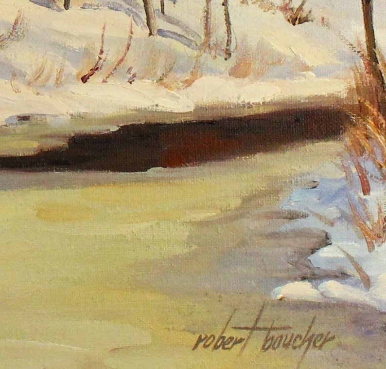Robert Boucher Original Painting Canadian Artist House Etsy