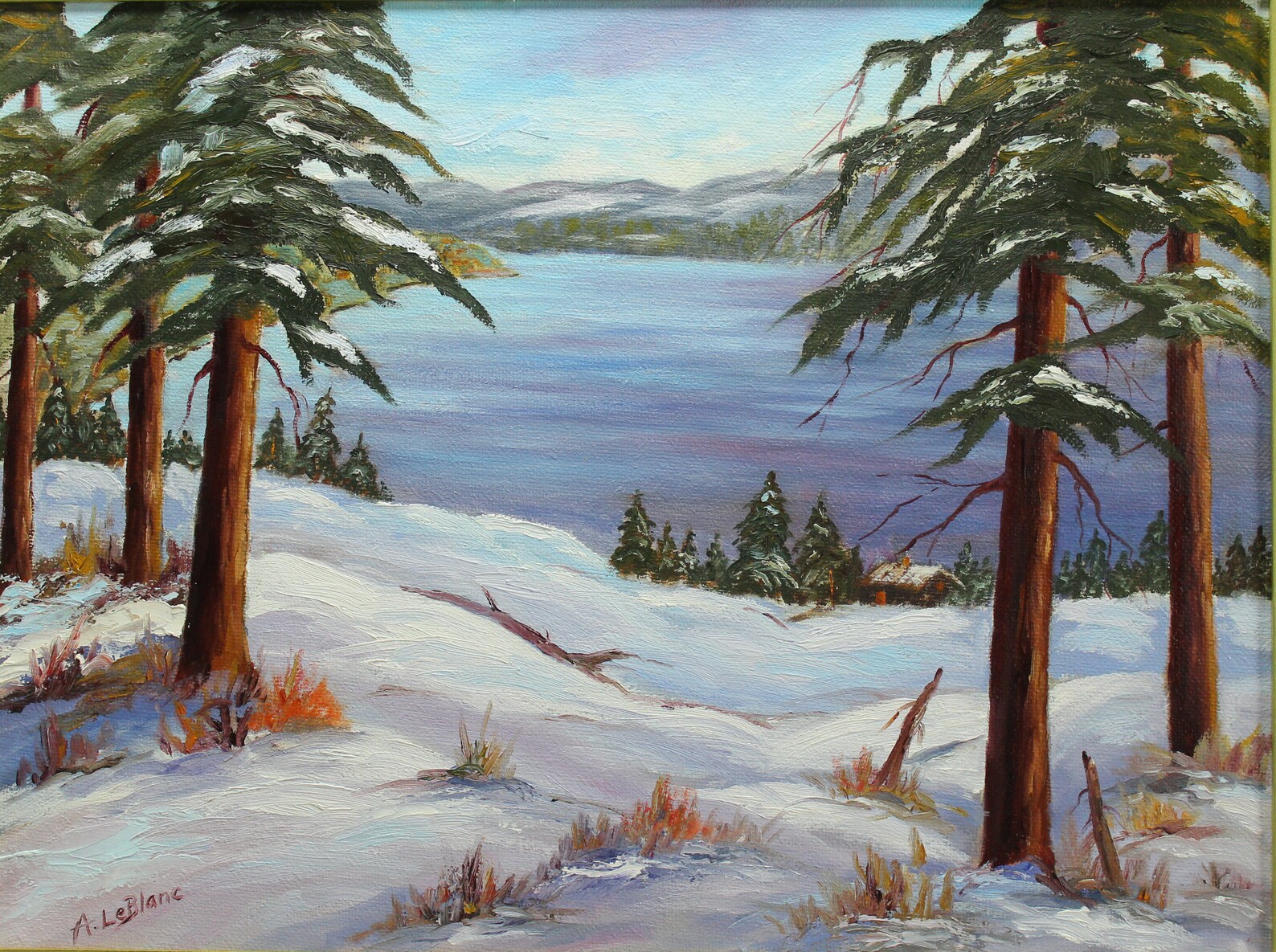 A. Leblanc Canadian Landscape Oil painting Canadian Artist Etsy España