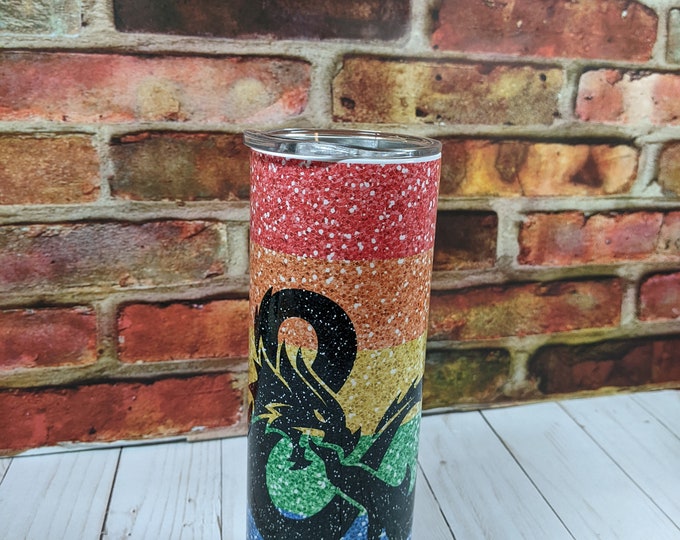 Rainbow Ampersand Tumbler