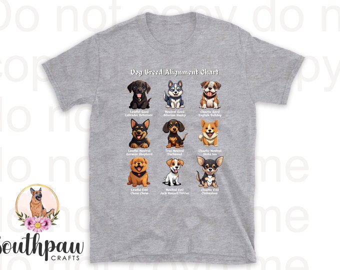 Chaotic Evil Chihuahua Dungeons and Dragons Dog Alignment Shirt