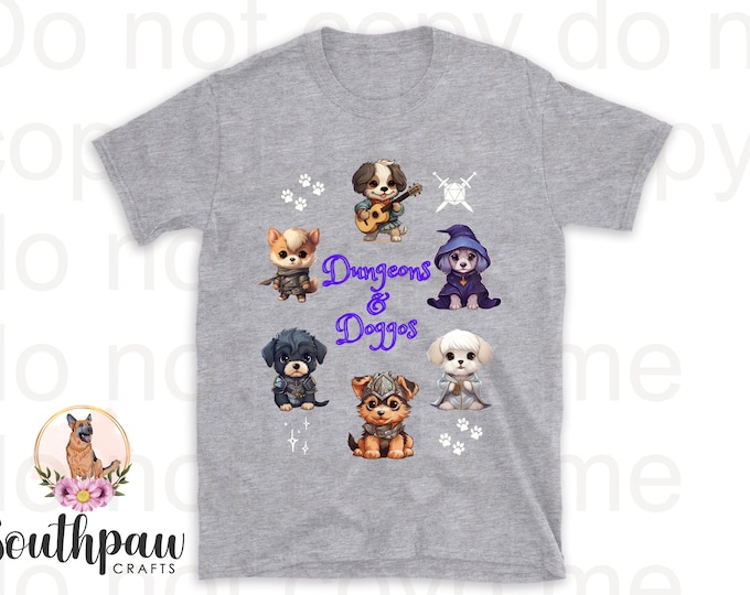 Dungeons and Doggos Dog Classes Shirt: Where Adventure Meets Paw-someness