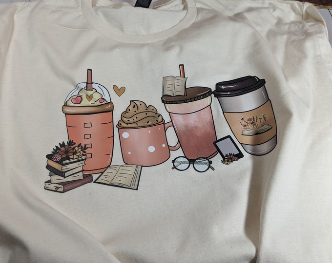 Reading and Coffee Shirt for Book Fans