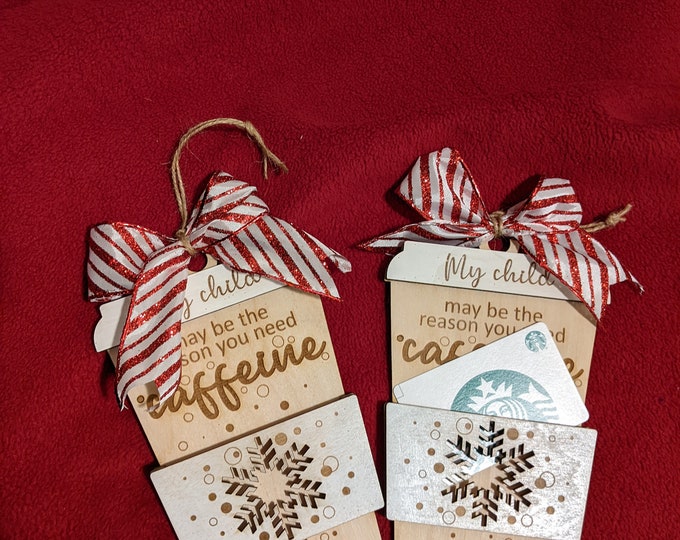 Teacher Ornament Gift Holder for Gift Coffee Appreciation