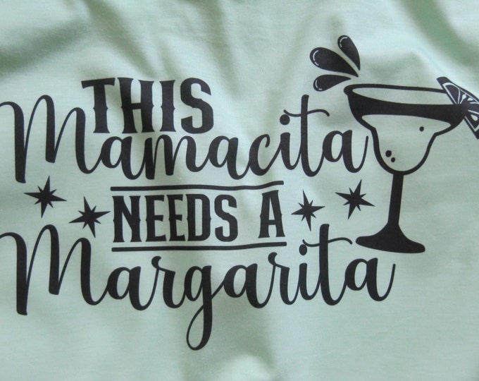 This Mamacita needs a Margarita  Sublimation Print Shirt