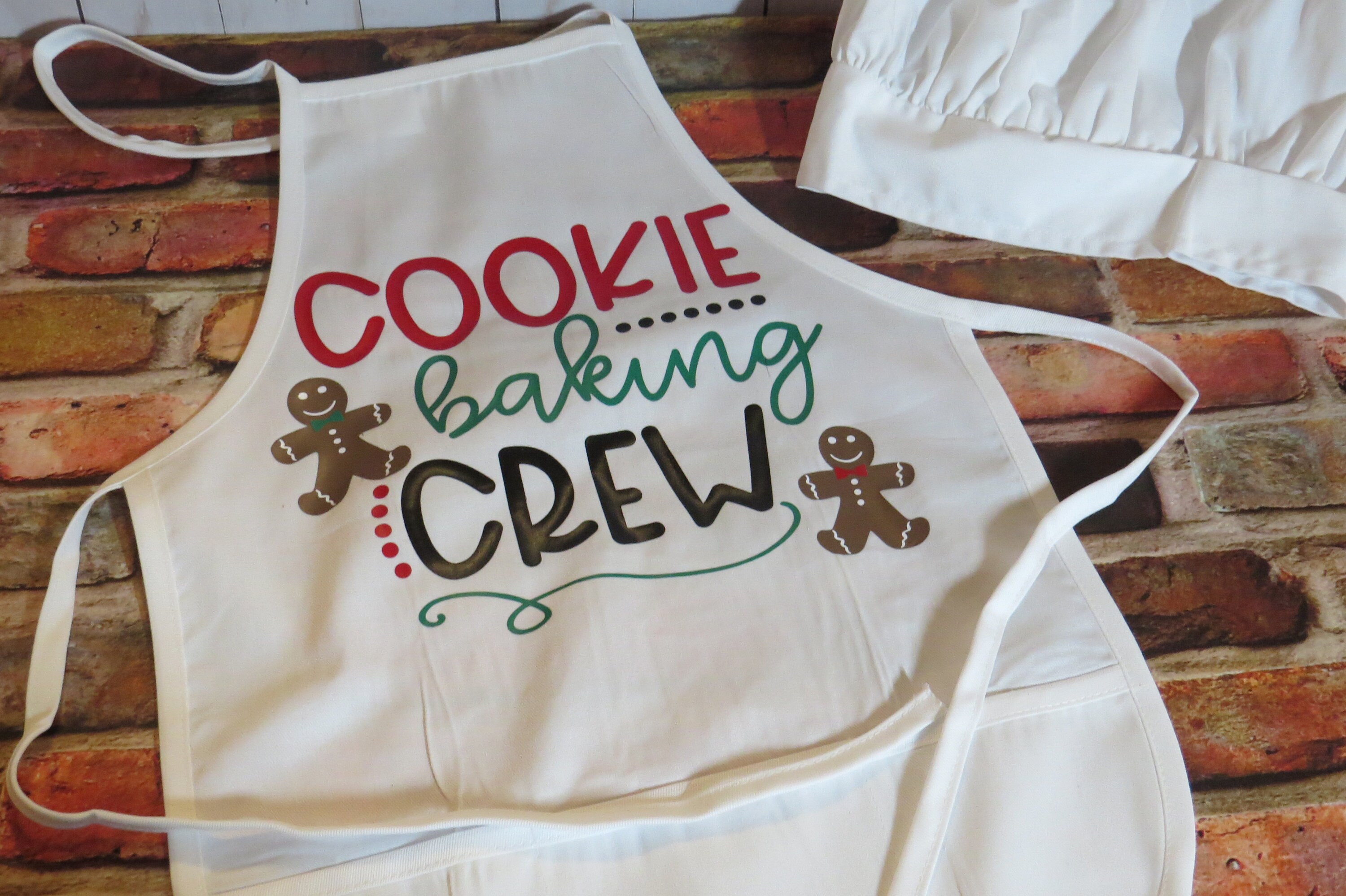 Christmas Cookie Crew Aprons for Adults and Children Matching Aprons