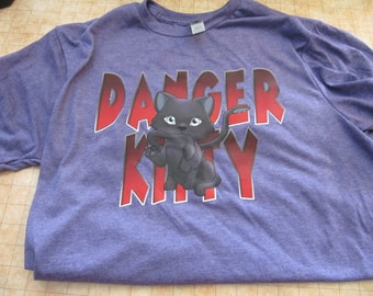 Danger Kitty Dungeons and Dragons Shirt Monster Shirt With Displacer Beast