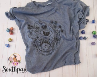 Beholder Dungeons and Dragons Monster Shirt for DND Players and Dungeon Masters