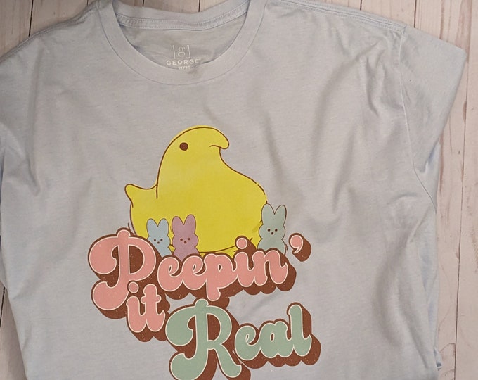 Women's Peepin' It Real Easter Shirt