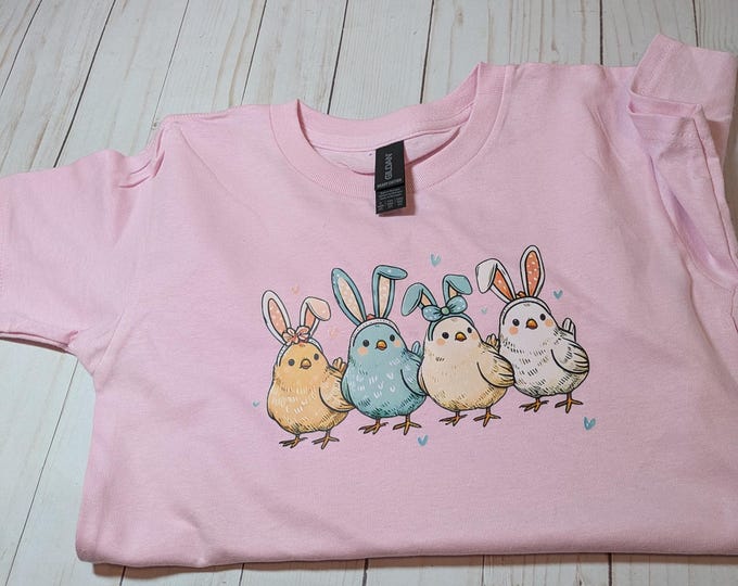 Easter Chicks with Bunny Ears Youth or Toddler Shirt