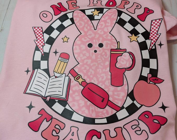 Easter One Hoppy Teacher Shirt