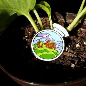 Colorado Mountains Enamel Pin Colorado Springs Garden of the Gods Landscape in a Bottle image 3