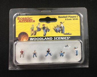 Woodland Scenics N Scale Scenic Accents A2145 Baseball Players