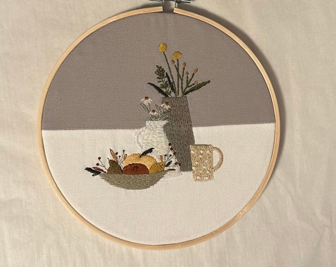 Floral embroidery Hoop