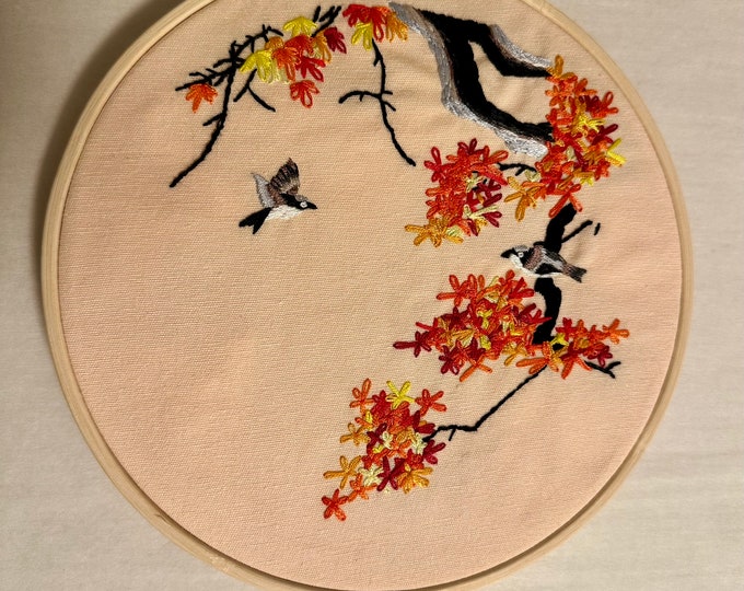 Floral embroidery Hoop