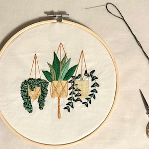 Floral embroidery Hoop