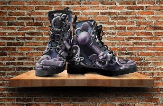 Steampunk Boots Steam Punk Leather Womens Steampunk Goth Boots Size 7.5 | Etsy