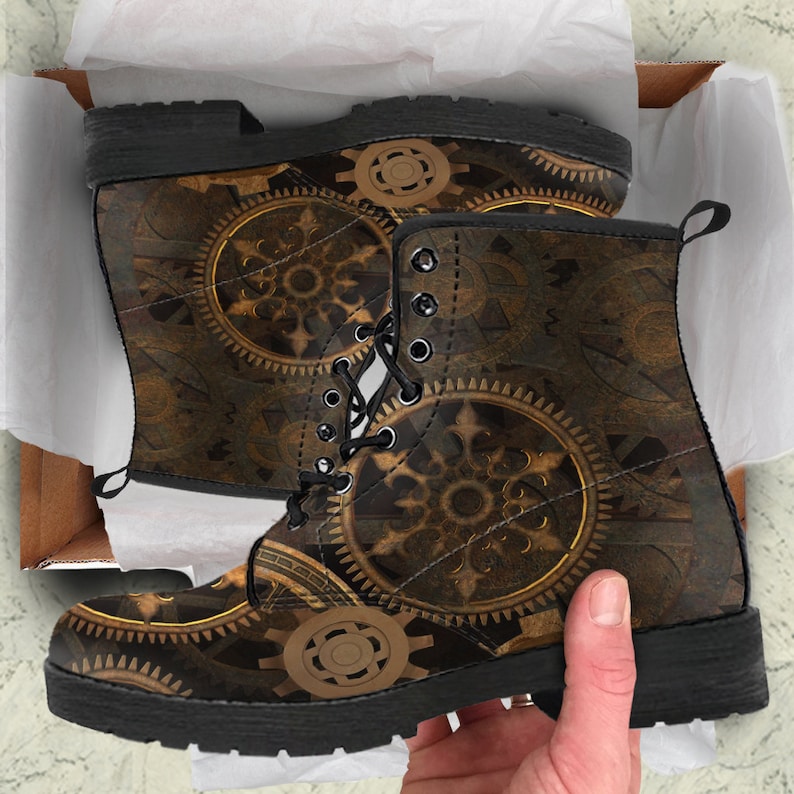 Stiefel Herren Damen WanderschuheEtsy Steampunk Leder CoBdrxe
