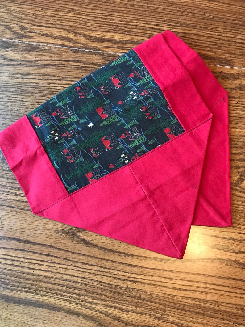 Christmas table runner Christmas decor one of a kind handmade Christmas table topper