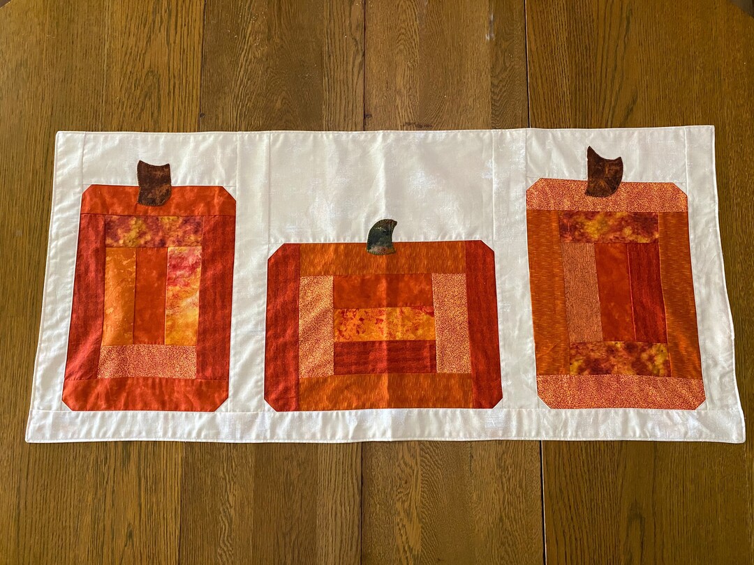 Pumpkin Table Runner - Pumpkin Table Decor - Pumpkins - Fall Table ...