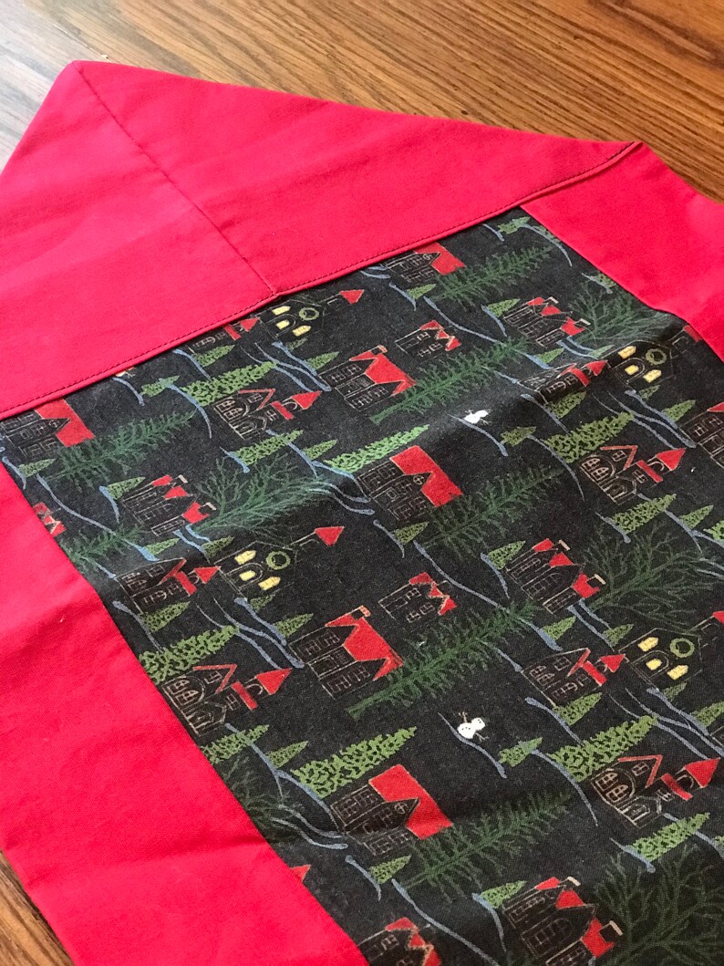 Christmas table runner Christmas decor one of a kind handmade Christmas table topper