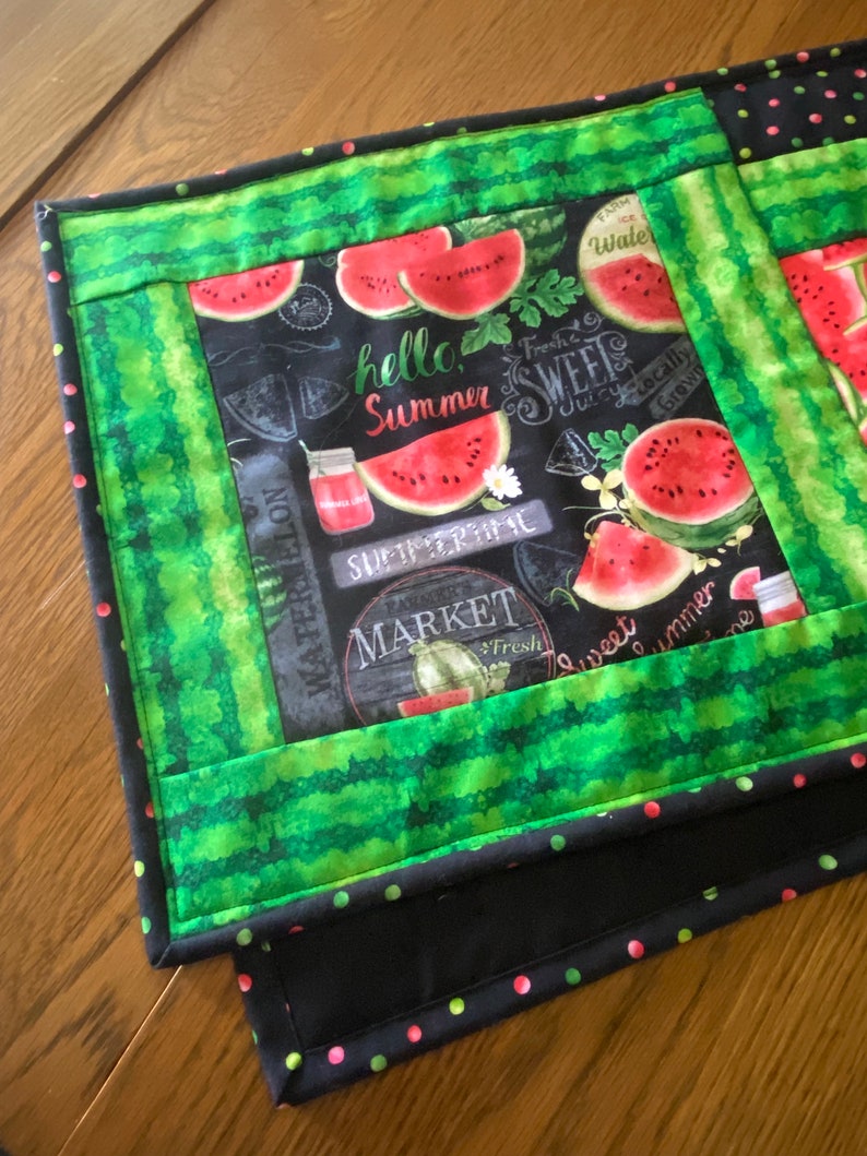 Watermelon Table Runner Summer Table Runner Table Runner Summer Decor