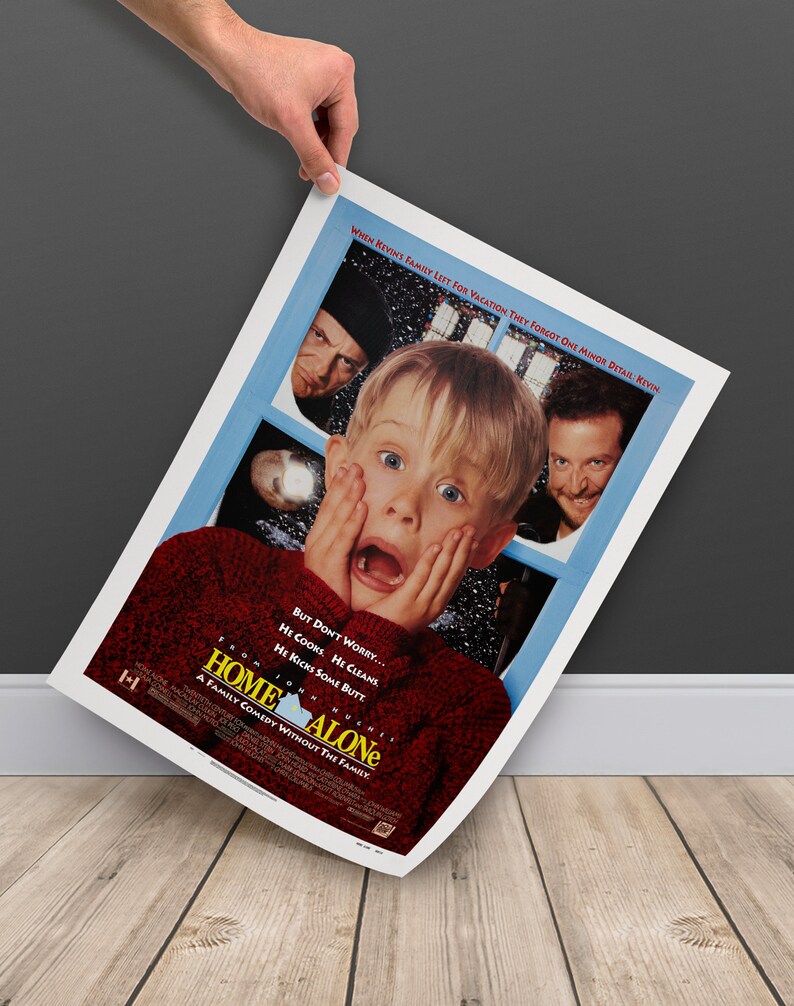 Home Alone - Movie Poster - Digital Poster Download, 300dpi Jpeg, A3 and Tabloid Size, 90's Movie Posters image 3