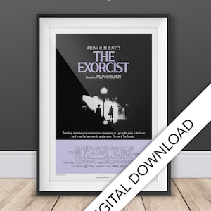 The Exorcist Movie Poster, 1973 - Digital Poster Download, 300dpi Jpeg, A3 and Tabloid Size, 70's Movie Posters