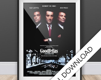 Goodfellas - filmposter - digitale Poster downloaden, 300dpi Jpeg, A3 en Tabloid formaat, 90 's filmposters