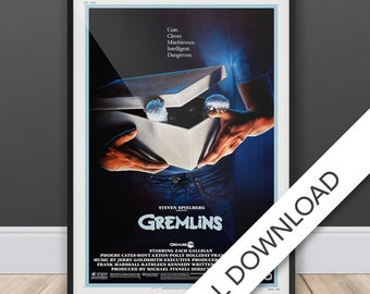 Gremlins, 1984 - Digital Download, Printable Wall Art Print, Printable Art, A3 and Tabloid Size, Poster, Digital Print, Gift