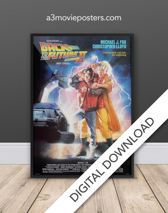 Back to the Future 2 - Movie Poster - Digital Poster Download