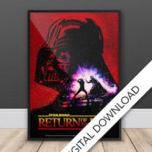 Return Of The Jedi - COMMERCILE POSTER - Filmposter - Digitale poster downloaden, 300 dpi, jpeg-, A3- en tabloidformaat, Star Wars-filmposters