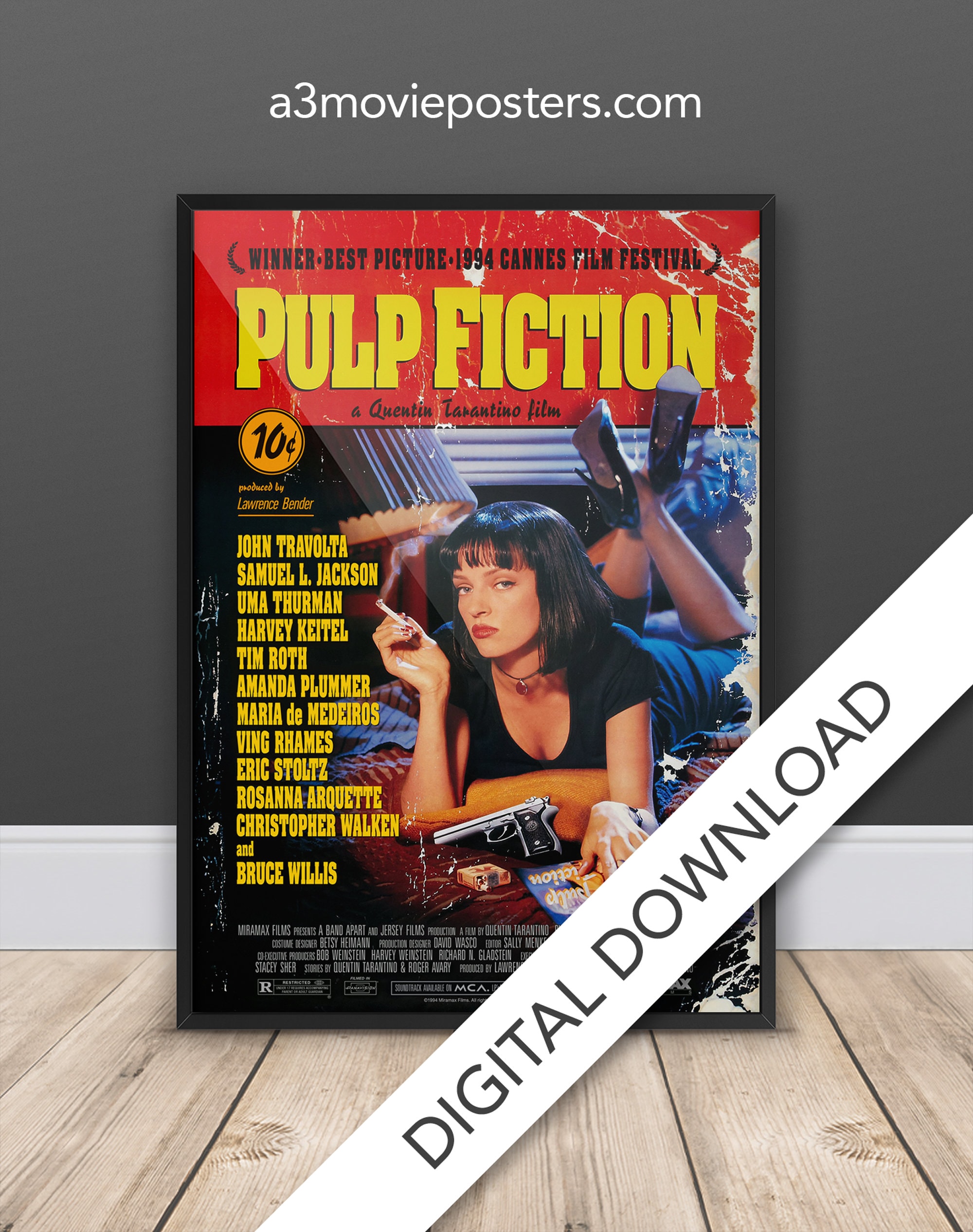 Pulp Fiction Movie Poster 1994 1 Sheet (27x41)