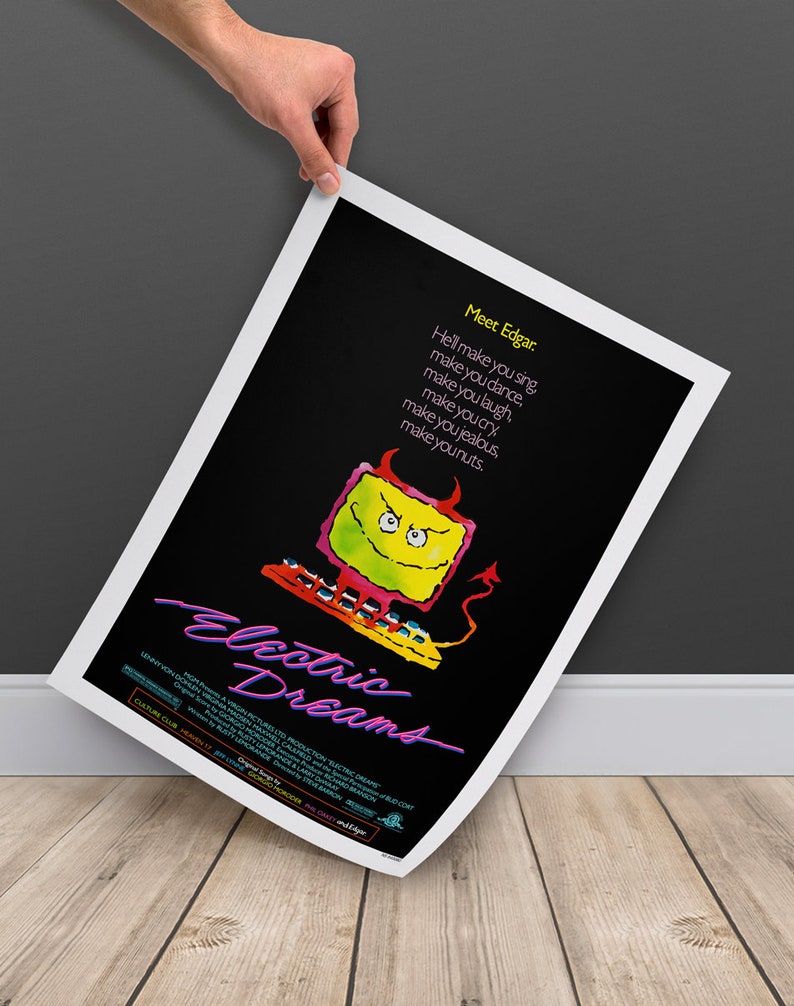 Electric Dreams Movie Poster Digital Download A3 Tabloid Etsy