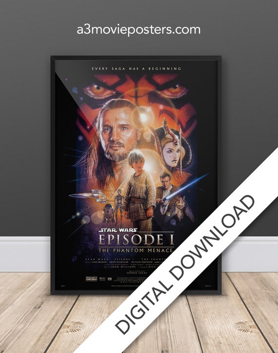 STAR WARS EPISODE I ポスター VERSION A USA版 Amazon.com: POSTER STOP ONLINE Star Wars Episode I - The